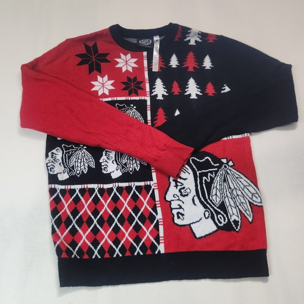 Chicago Blackhawks Ugly Christmas Sweater - Picture 13 of 13